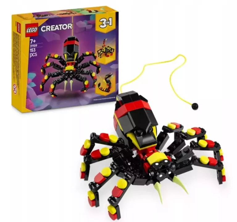 LEGO 31159 CREATOR DZIKIE ZWIERZĘTA: NIEZWYKŁY PAJĄK