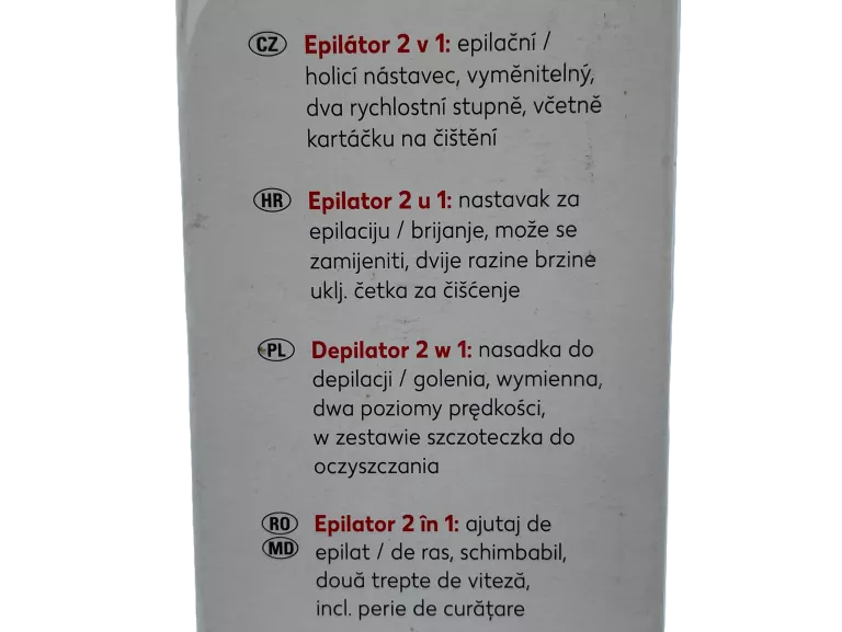 DEPILATOR 2W1 NA BATERIE