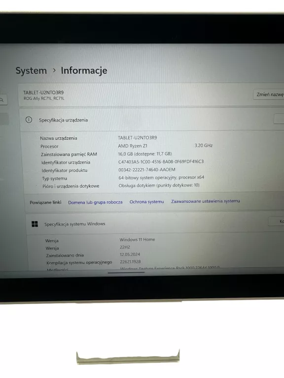 KONSOLA ASUS ROG ALLY RC71L 512GB!