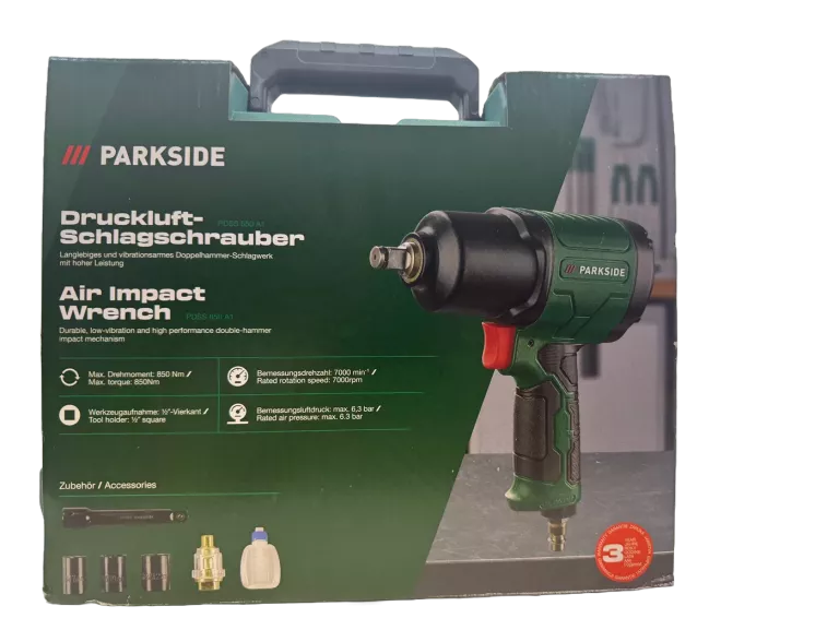 PNEUMATYCZNY KLUCZ UDAR PARKSIDE PDSS 850 A1 WALIZKA