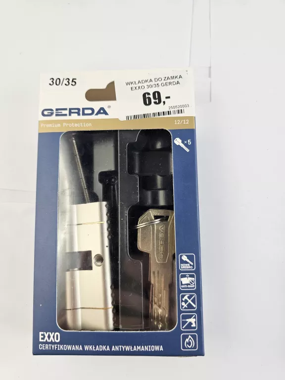 WKŁADKA DO ZAMKA EXXO 30/35 GERDA