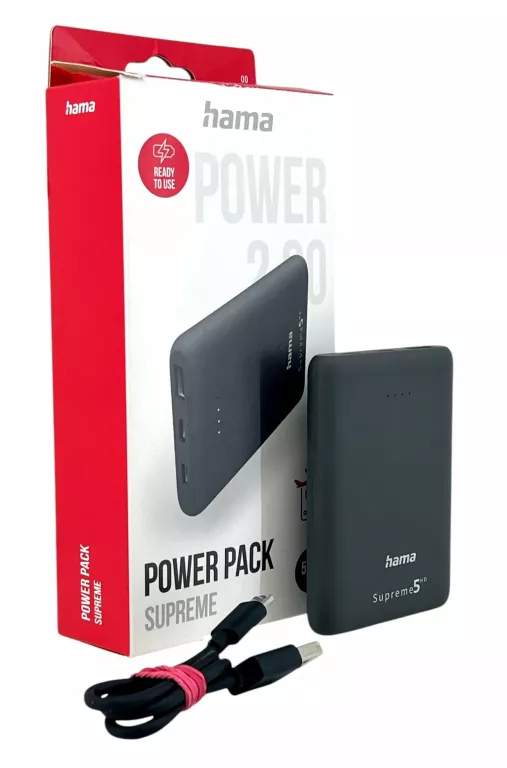 POWERBANK HAMA POWER PACK 5 5000MAH /KOMPLET Z PARAGONEM