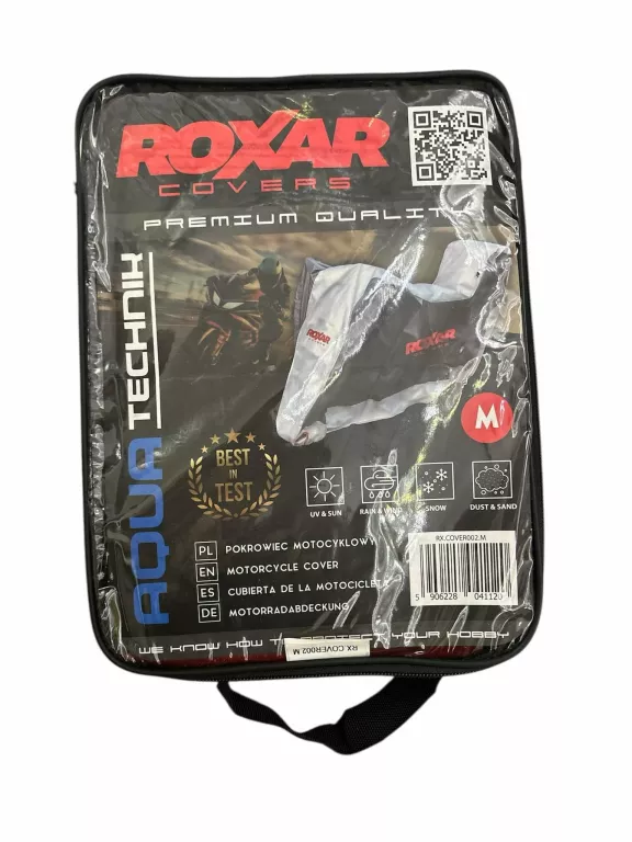 ROXAR POKROWIEC AQUATEC NA MOTOCYKL WODOOODPORNY Z MIEJSCEM NA KUFER L
