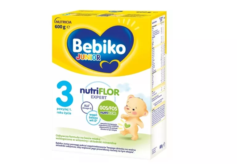 BEBIKO NUTRIFLOR EXPERT 3 MLEKO NASTĘPMNE OD URODZENIA DLA NIEMOWLĄT 600G