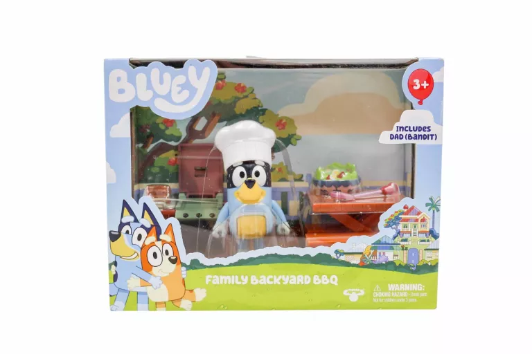 ZESTAW MOOSE TOYS BLUEY FAMILLY BACKYARD BBQ