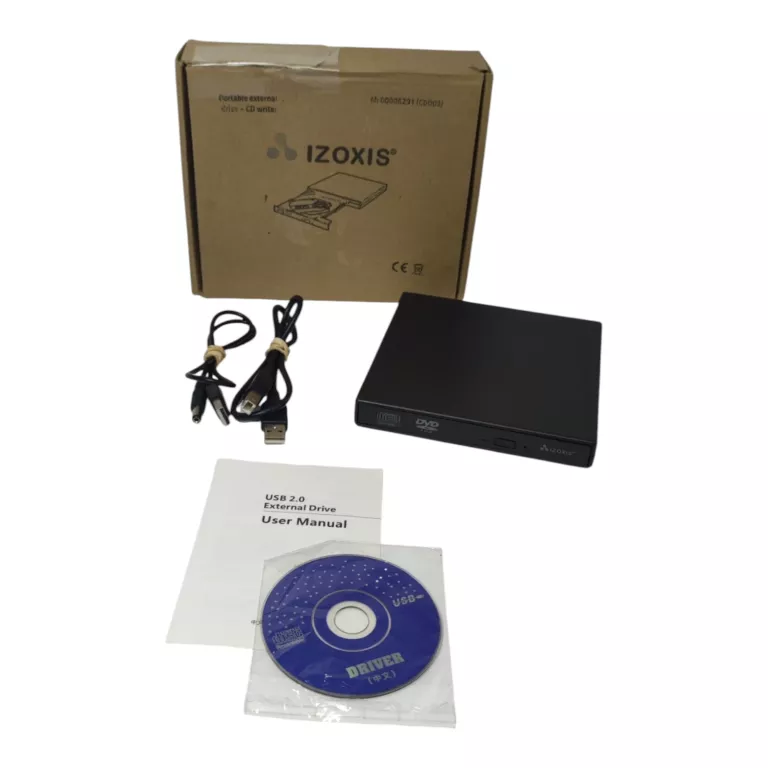 NAPĘD ZEWNĘTRZNY NAGRYWARKA USB CD-R/RW DVD-R/RW / ODTWARZACZ IZOXIS 6291