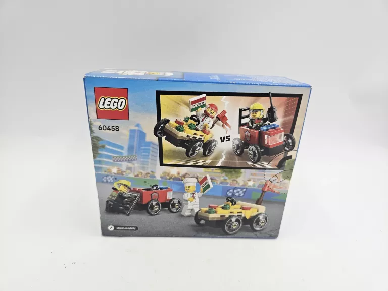LEGO CITY ZESTAW WYŚCIGÓWEK: PIZZA KONTRA WÓZ STRAŻACKI 60458