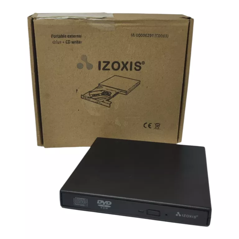 NAPĘD ZEWNĘTRZNY NAGRYWARKA USB CD-R/RW DVD-R/RW / ODTWARZACZ IZOXIS 6291