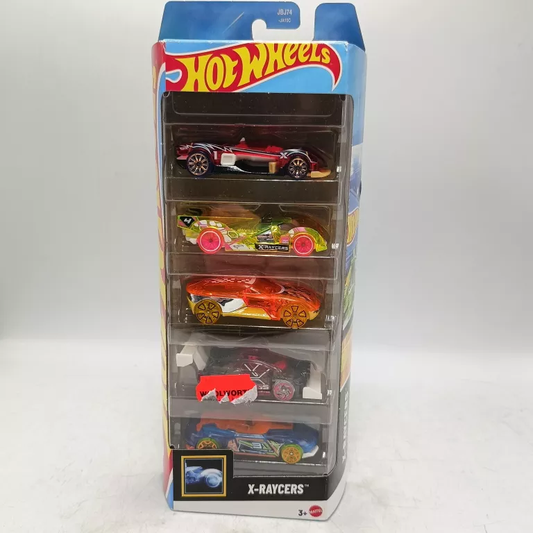 ZESTAW 5 RESORAKÓW HOT WHEELS X-RAYCERS