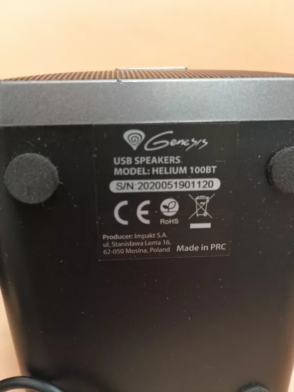 GŁOŚNIKI KOMPUTEROWE GENESIS HELIUM 100BT RGB