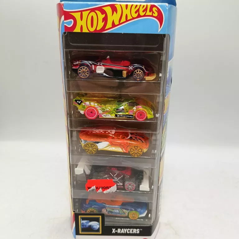 ZESTAW 5 RESORAKÓW HOT WHEELS X-RAYCERS