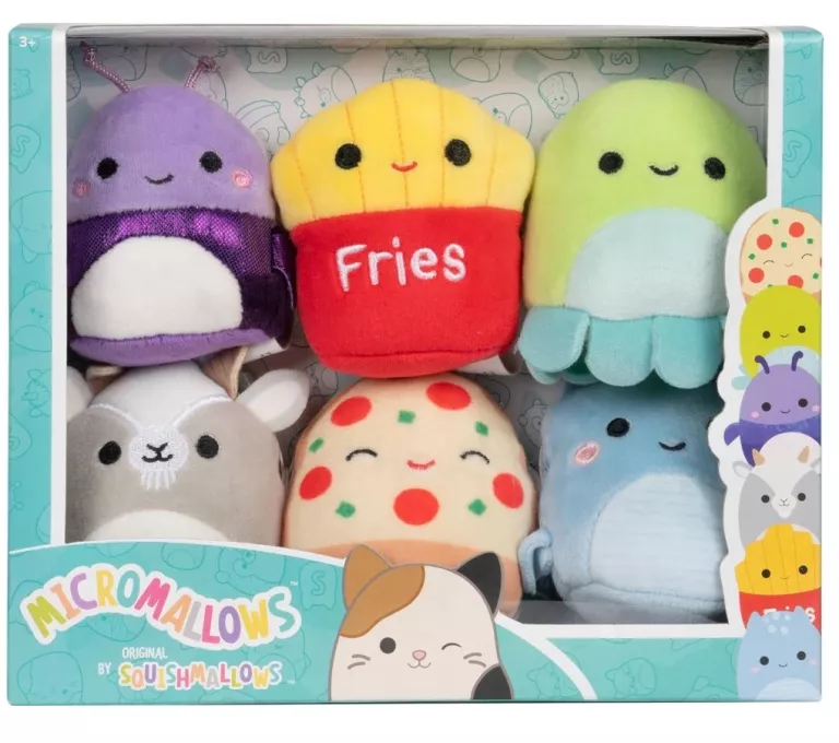SQUISHMALLOWS MICROMALLOWS 6PACK MASKOTKI 6CM 191726748021