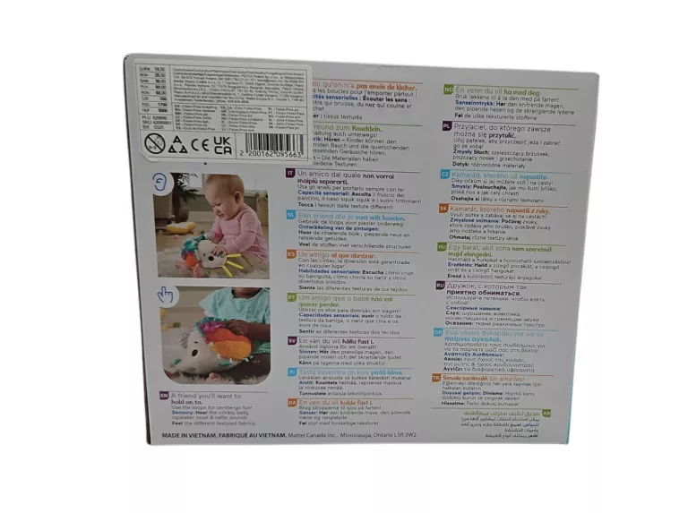FISHER PRICE KOLOROWY JEŻ ZABAWKA SENSORYCZNA