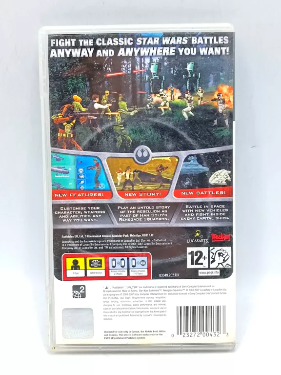 STAR WARS: BATTLEFRONT - RENEGADE SQUADRON SONY PSP