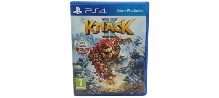 GRA NA PS4: KNACK 2 PL PLATFORMOWA DLA 2 GRACZY SINGLE / MULTIPLAYER