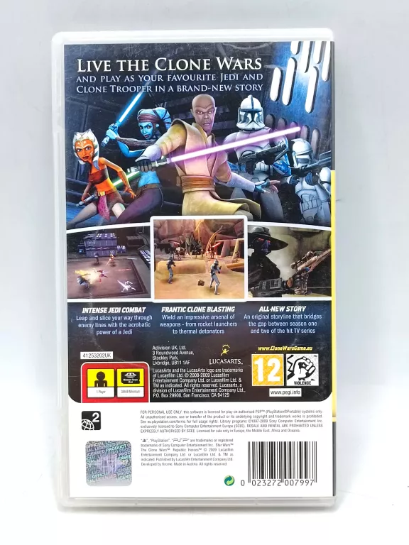 GRA PSP STAR WARS THE CLONE WARS REPUBLIC HEROES