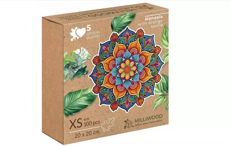 PUZZLE DREWNIANE 100 MANDALA RADOŚCI ALEX