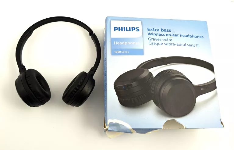 SŁUCHAWKI BEZPRZEWODOWE PHILIPS TAH1108BK (SERIES 1000) Z PUDEŁKIEM