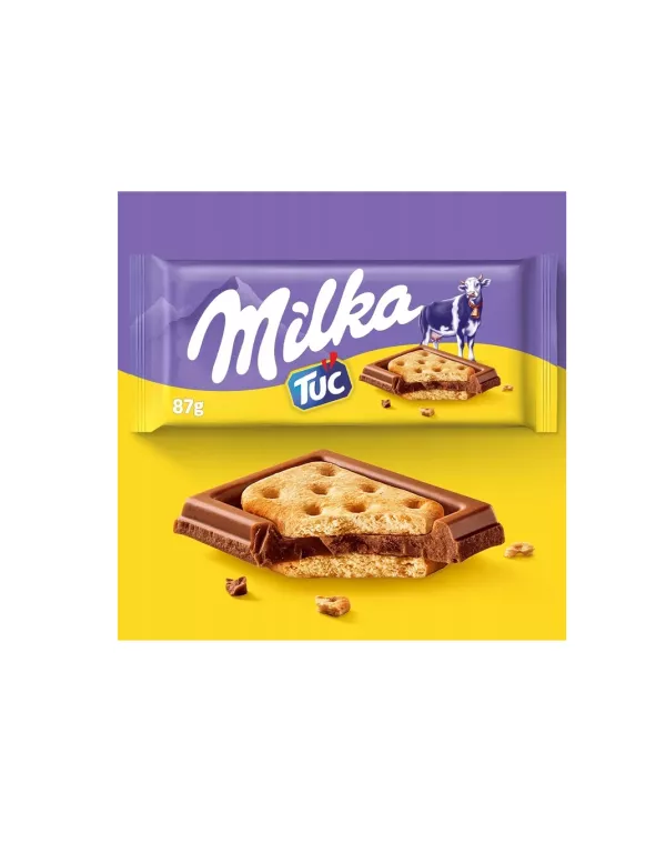 MILKA CZEKOLADA MLECZNA Z KRAKERSKAMI TUC