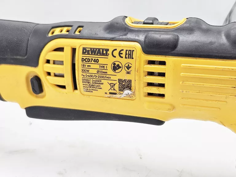 WKRĘTARKA KĄTOWA DEWALT DCD740 + BAT + ŁAD