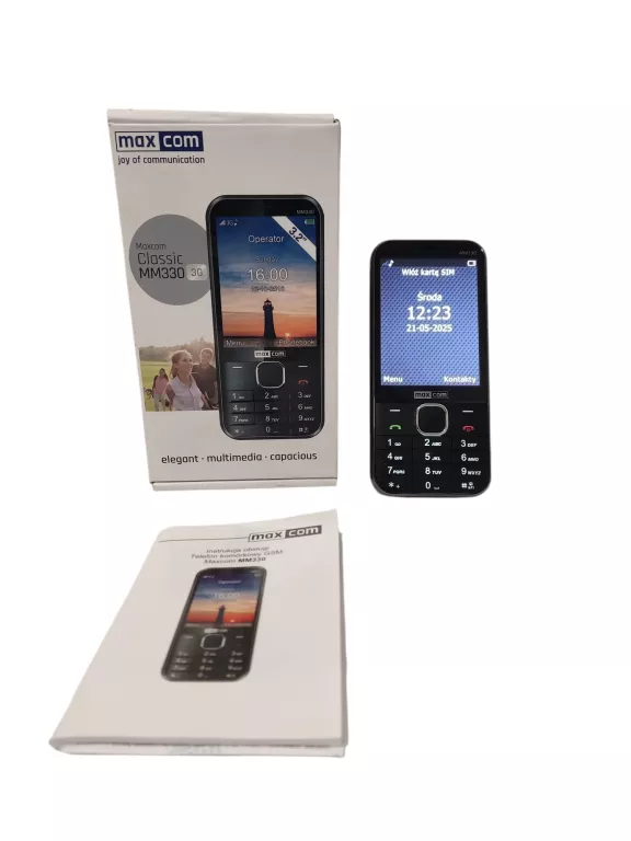 TELEFON MAXCOM MM330 W PUDEŁKU