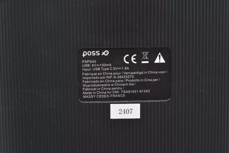 GŁOŚNIK PRZENOŚNY POSS PSPS40 CZARNY
