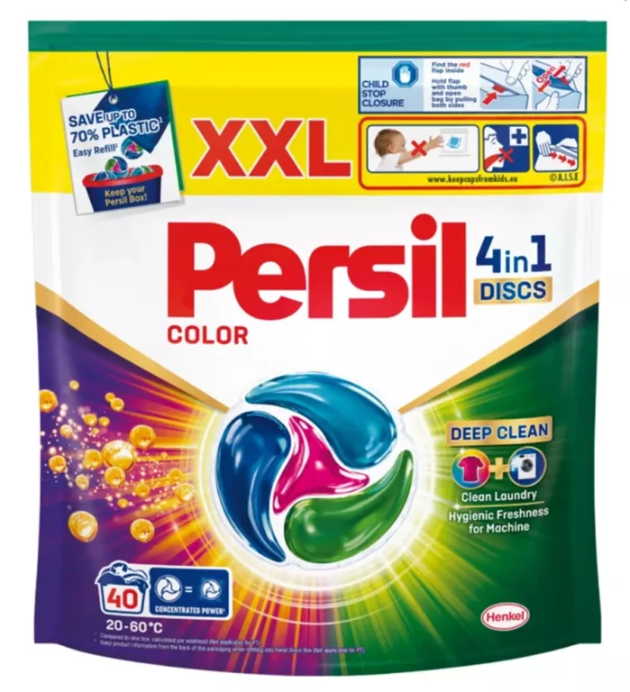 KAPSUŁKI DO PRANIA PERSIL DISCS 4 IN 1 COLOR - 40 SZT.