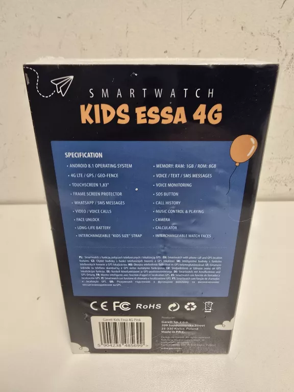 SMARTWATCH GARETT KIDS ESSA 4G RÓŻOWY