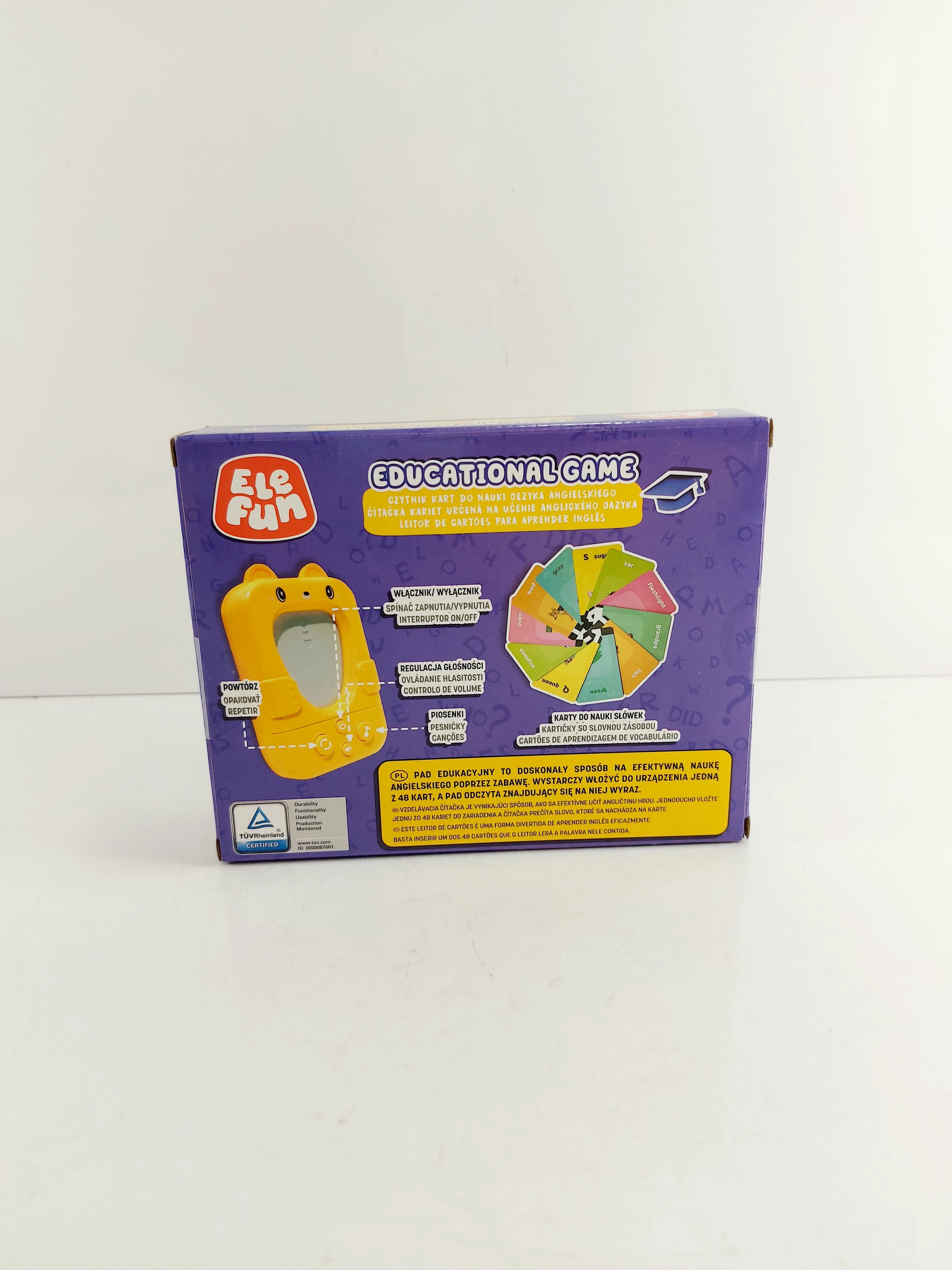czytnik-kart-urzadzenie-do-nauki-angielskiego-elefun-educational-game-ean-gtin-5609288324553