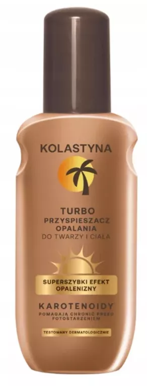 TURBO PRZYSPIESZACZ OPALANIA KOLASTYNA 150ML SZYBKOSCHNĄCY SZYBKI EFEKT