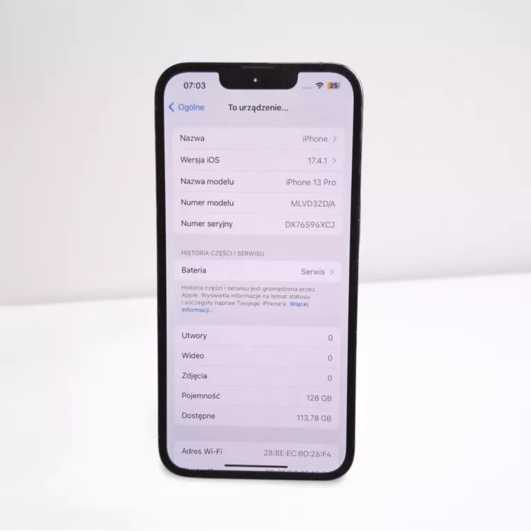 TELEFON IPHONE 13 PRO 6/128 GB NIEBIESKI BAT.79% Z ETUI