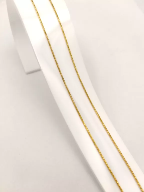 ZŁOTY ŁAŃCUSZEK LISI OGON 585 50CM 2,26G