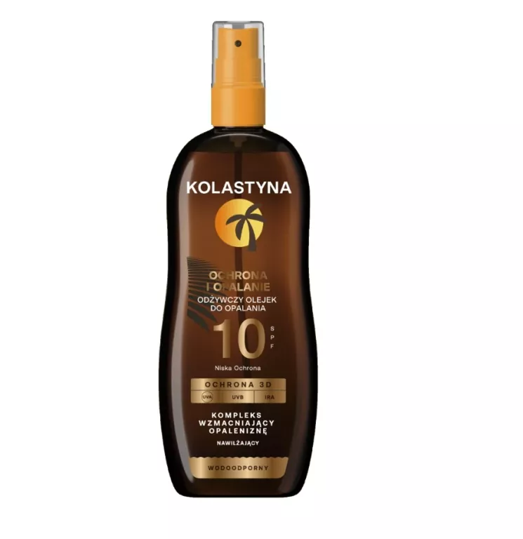 KOLASTYNA OLEJEK OCHRONNY DO OPALANIA ODŻYWCZY SPF 10 WODOODPORNY