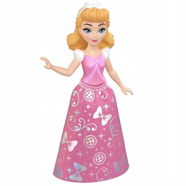DISNEY PRINCESS LALKA KSIĘŻNICZKA CINDERELLA MATTEL MINI LALKA 9 CM