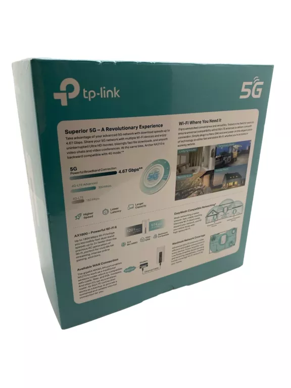 ROUTER TP-LINK ARCHER NX210 5G 2.4 / 5 GHZ (DUALBAND), WI-FI MESH