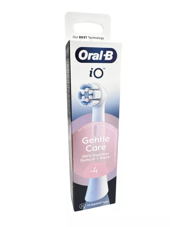 KOŃCÓWKA SZCZOTECZKI ORAL-B IO GENTLE CARE BIAŁY (4 SZT.)
