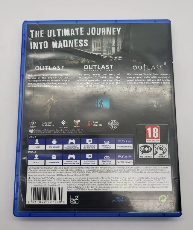 GRA PS4 OUTLAST TRINITY