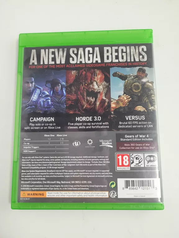 GEARS OF WAR 4 MICROSOFT XBOX ONE
