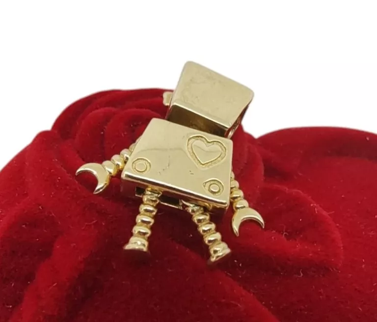 UROCZA ZŁOTA ZAWIESZKA - CHARMS - DZIEWCZYNKA ROBOT LUDZIK P.585 2,68G