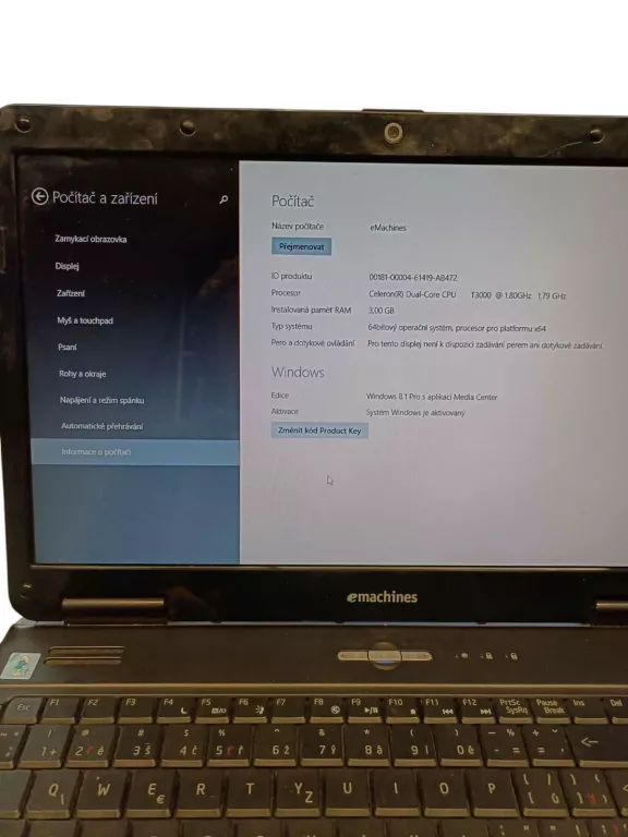 LAPTOP EMACHINES E525 3GB RAM