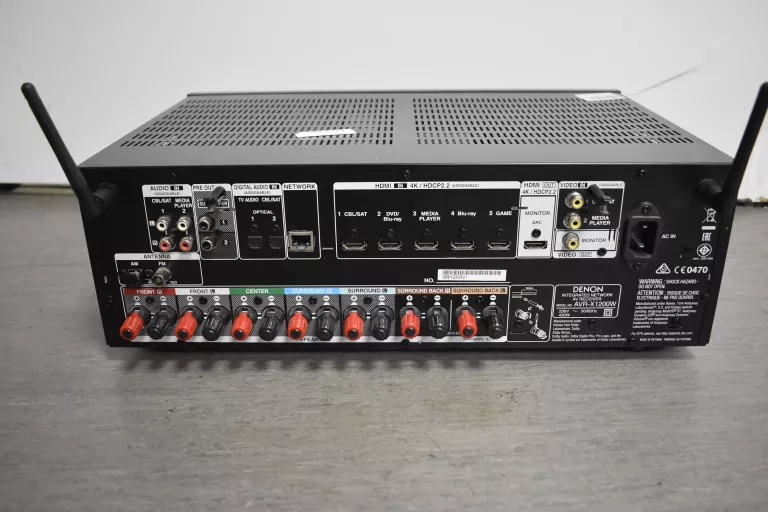 AMPLITUNER 7.2 DENON AVR-X1200W WIFI BLUETOOTH MIKROFON USB SPOTIFY 7X145W