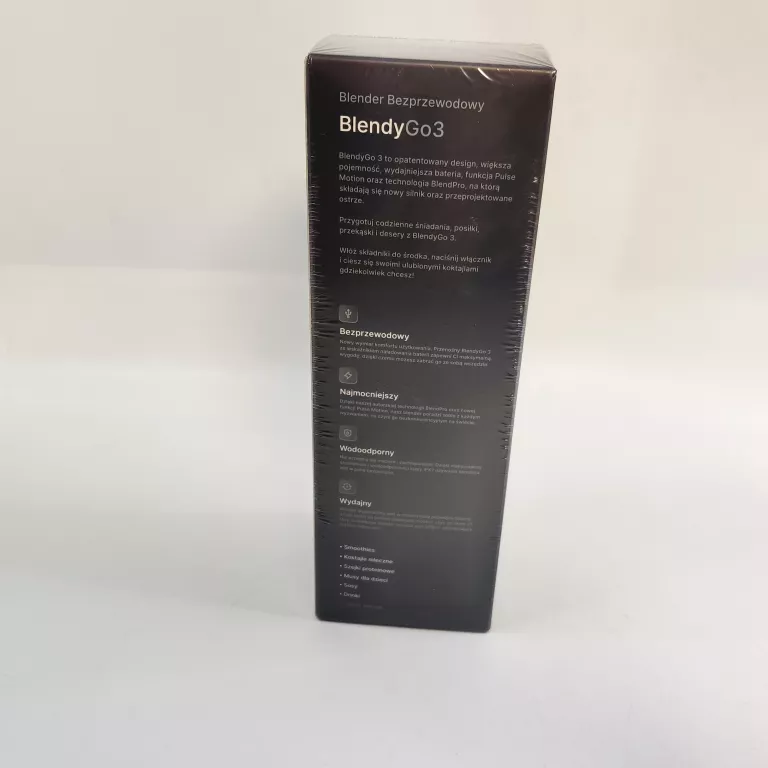 BLENDER PERSONALNY BLENDYGO 3 CZARNY BEZPRZEWODOWY