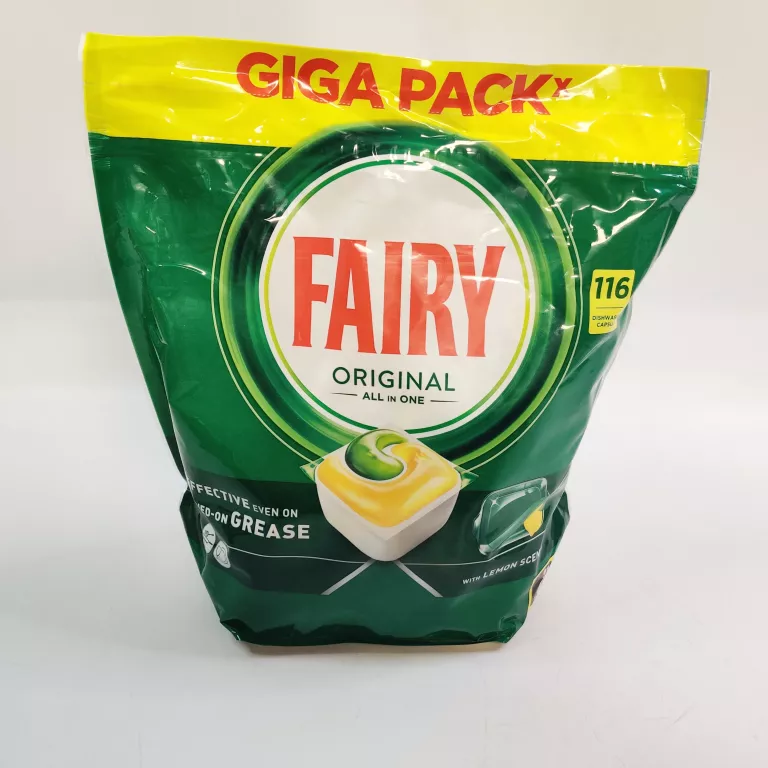KAPSUŁKI DO ZMYWARKI FAIRY ORIGINAL ALL IN ONE CYTRYNA 116SZT
