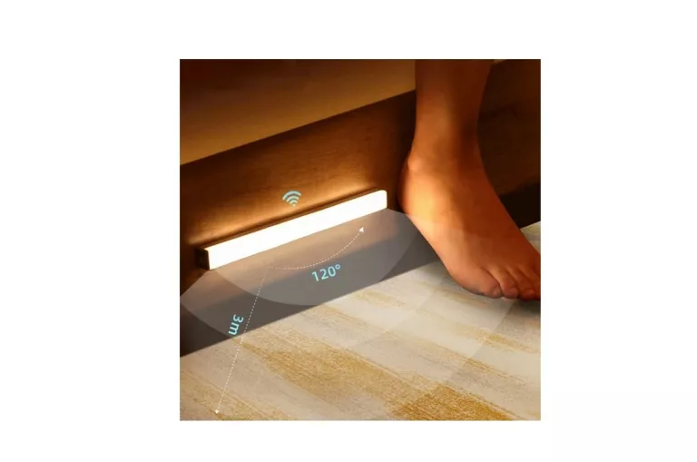 LAMPA LED SUFITOWA PASEK LEDOWY USB-C NA MAGNESY CZUJNIK RUCHU ZEWNĘTRZNA