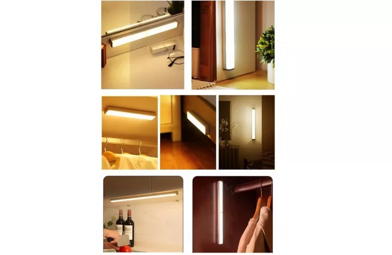 LAMPA LED SUFITOWA PASEK LEDOWY USB-C NA MAGNESY CZUJNIK RUCHU ZEWNĘTRZNA