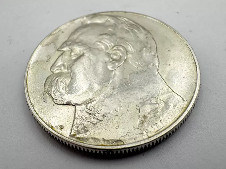 MONETA SREBRNA AG750 22,00G 10 ZŁOTYCH 1939 JÓZEF PIŁSUDSKI