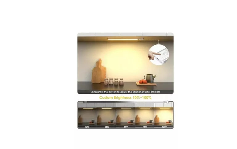 LAMPA LED SUFITOWA PASEK LEDOWY USB-C NA MAGNESY CZUJNIK RUCHU ZEWNĘTRZNA