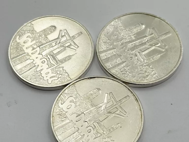 MONETA SREBRNA AG999 1 UNCJA 31,10G SOLIDARNOŚĆ 1990R 100000ZŁ