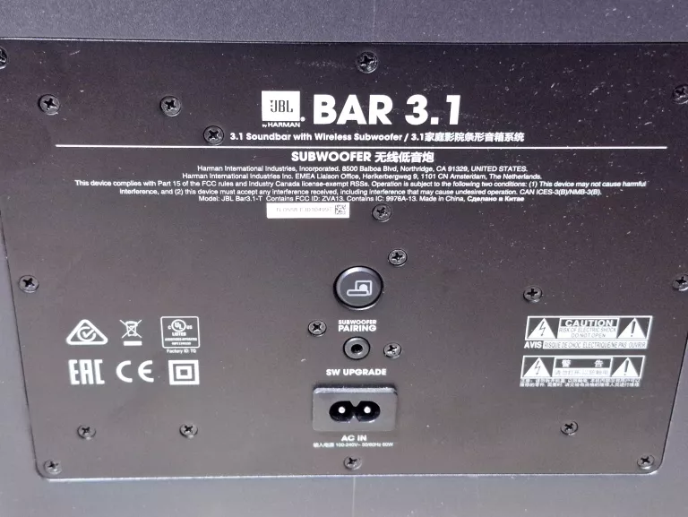 SOUNDBAR JBL 3.1
