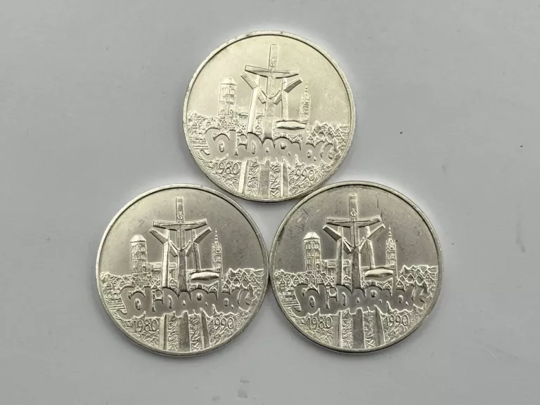 MONETA SREBRNA AG999 1 UNCJA 31,10G SOLIDARNOŚĆ 1990R 100000ZŁ